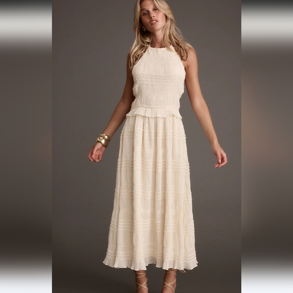 Twelfth Tribe Dresses & Skirts - NWT Twelfth Tribe Quinn ivory shimmer dress - XL.        M39